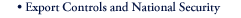 button: export controls and national security